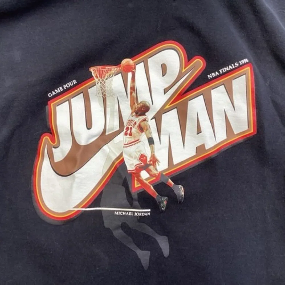 Nike Air Jordan Jumpman Fleece Zip up Hoodie NBA Finals 1998 Game 4 Men's Med - Picture 3 of 6